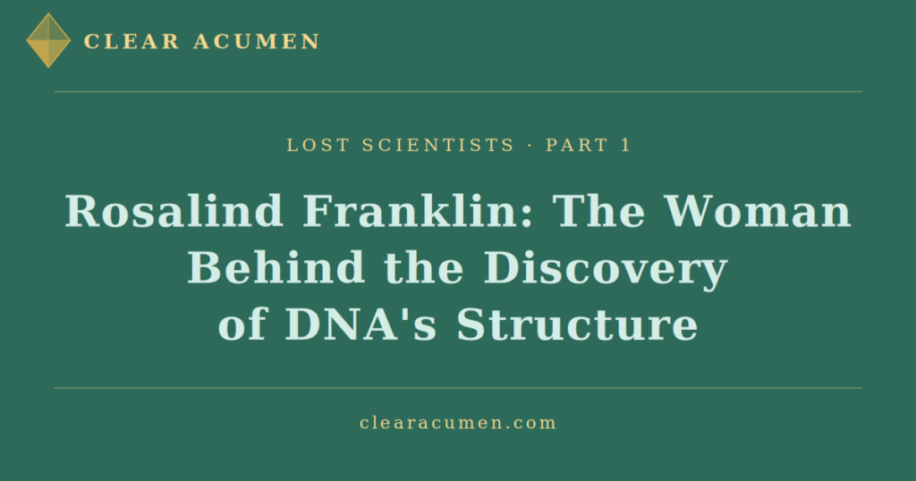 Rosalind Franklin discovery of DNA's structure Photo 51