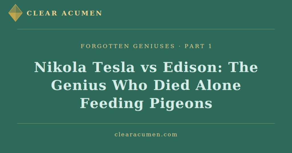 Nikola Tesla vs Edison War of the Currents pigeons